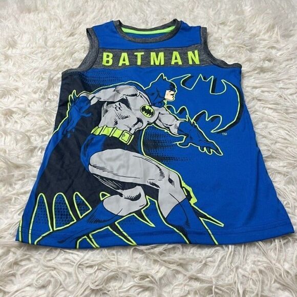 Boys Size 7 jumping Beans DC Comics Batman Muscle Tank Tap Basketball Jersey - Picture 8 of 8